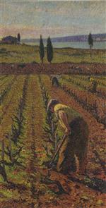 Henri Martin  - Bilder Gemälde - Le Cultivateur