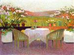Henri Martin  - Bilder Gemälde - Le terrasse de Marquayrol