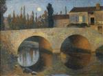 Henri Martin  - Bilder Gemälde - The Bridge at Labastide au Vert