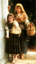 William Bouguereau  - Peintures - Deux jeunes filles