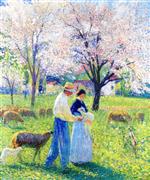 Henri Martin  - Bilder Gemälde - The Lovers of Spring