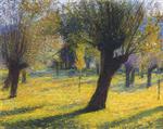 Henri Martin  - Bilder Gemälde - Willows in the Vert