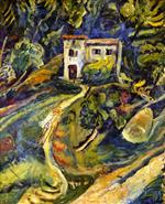 Chaim Soutine  - Bilder Gemälde - House in the Woods