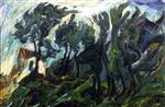 Chaim Soutine  - Bilder Gemälde - Landscape at Céret