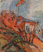 Chaim Soutine  - Bilder Gemälde - Landscape in Ceret