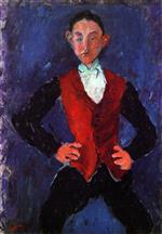 Chaim Soutine  - Bilder Gemälde - Portrait of a Boy