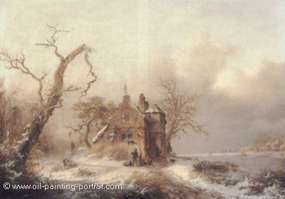 Figures in a Winter Landscape
