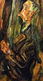 Chaim Soutine  - Bilder Gemälde - Praying Man