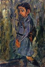 Chaim Soutine  - Bilder Gemälde - School Boy in Blue