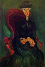 Chaim Soutine  - Bilder Gemälde - Seated Woman