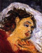 Chaim Soutine  - Bilder Gemälde - Sleeping Woman