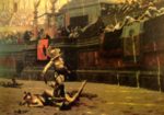 Jean Léon Gérôme - Peintures - Le sort du gladiateur