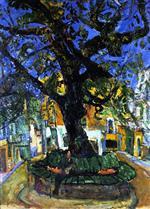 Chaim Soutine  - Bilder Gemälde - The Great Tree of Vence