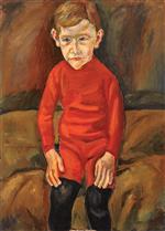 Chaim Soutine  - Bilder Gemälde - The Red Dwarf