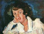 Chaim Soutine  - Bilder Gemälde - Woman Leaning on Her Arm