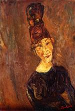 Chaim Soutine  - Bilder Gemälde - Woman with a Tall Hat