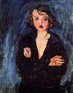 Chaim Soutine  - Bilder Gemälde - Woman with Arms Folded