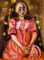 Chaim Soutine  - Bilder Gemälde - Young Girl in Pink