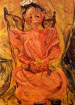 Chaim Soutine  - Bilder Gemälde - Young Girl in Pink