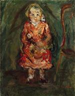 Chaim Soutine  - Bilder Gemälde - Young Girl with a Doll