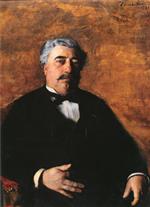 Emile Friant - Bilder Gemälde - Portrait of M. Sidrot