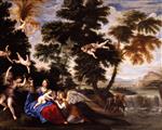 Francesco Albani  - Bilder Gemälde - The Virgin Visited by Angels during the Flight into Egypt