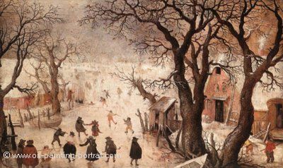 Winter Scene on a Canal