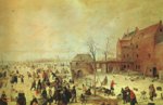 Hendrick Avercamp - paintings - Winter Landscape