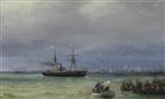 Ivan Aivazovsky  - Bilder Gemälde - Arrival of a Ship