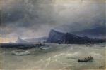 Ivan Aivazovsky  - Bilder Gemälde - Cliffs