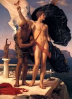 Lord Frederic Leighton - paintings - Daedalus and Icarus