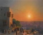 Ivan Aivazovsky  - Bilder Gemälde - Evening in Cairo