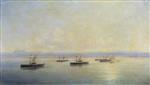 Ivan Aivazovsky  - Bilder Gemälde - Fleet with a View of Sevastopol