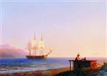 Ivan Aivazovsky  - Bilder Gemälde - Frigate under sails