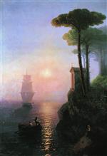 Ivan Aivazovsky  - Bilder Gemälde - Misty Morning in Italy