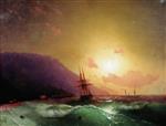 Ivan Aivazovsky  - Bilder Gemälde - Off the Coast of Yalta