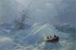 Ivan Aivazovsky  - Bilder Gemälde - Shipwreck in the Stormy Sea