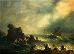 Ivan Aivazovsky  - Bilder Gemälde - Storm on the Turkish Coast