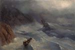 Ivan Aivazovsky  - Bilder Gemälde - The Stormy Sea