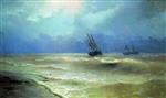 Ivan Aivazovsky  - Bilder Gemälde - The Surf, Crimean Coast