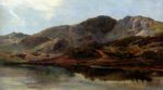 Sidney Richard Percy - paintings - Landscape With A Lake, And Mountains Beyond