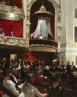 Paul Gustave Fischer - Bilder Gemälde - An Evening at the Royal Theatre Copenhagen