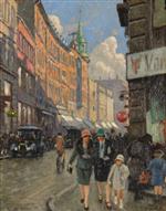 Paul Gustave Fischer  - Bilder Gemälde - Købmagergade