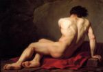 Jacques Louis David - paintings - Male Nude known as Patroclus