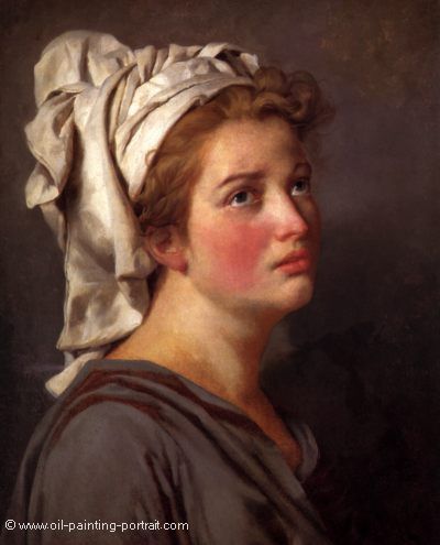 Portrait of a Young Woman in a Turban