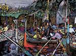 Wassily Kandinsky - Bilder Gemälde - Chant de la Volga