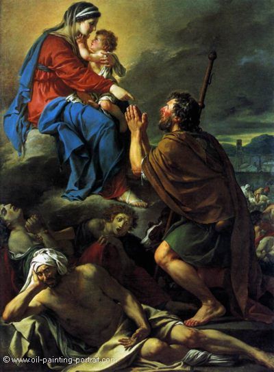 St Roch Asking the Virgin Mary to Heal Victims of the Plague