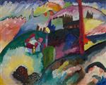 Wassily Kandinsky  - Bilder Gemälde - Landscape with Factory Chimney