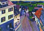 Wassily Kandinsky  - Bilder Gemälde - Murnau - View from the Window of the Griesbräu