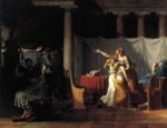 Jacques Louis David  - paintings - The Lictors Returns to Brutus the Bodies of his Sons